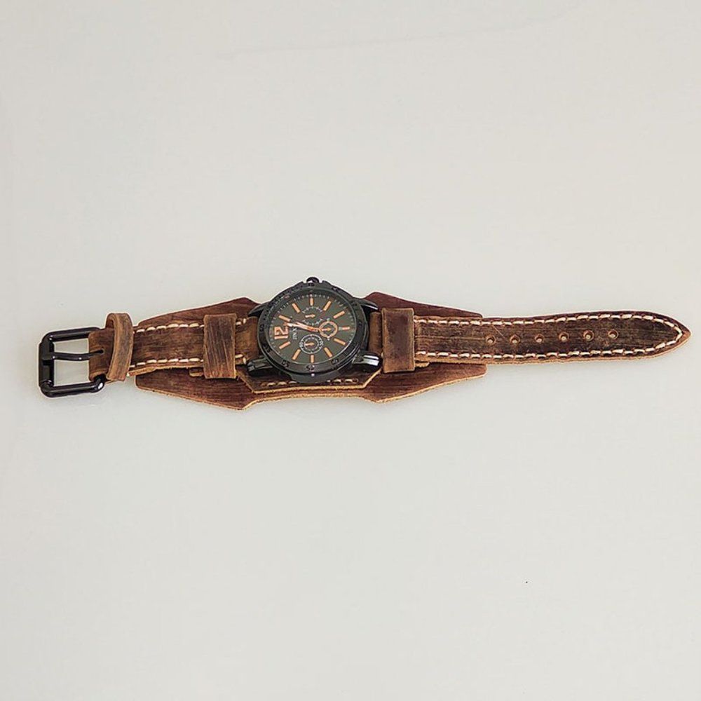 ✨✨BRAND NEW Punk Style Vintage Handmade Leather Watch - Picture 8 of 13